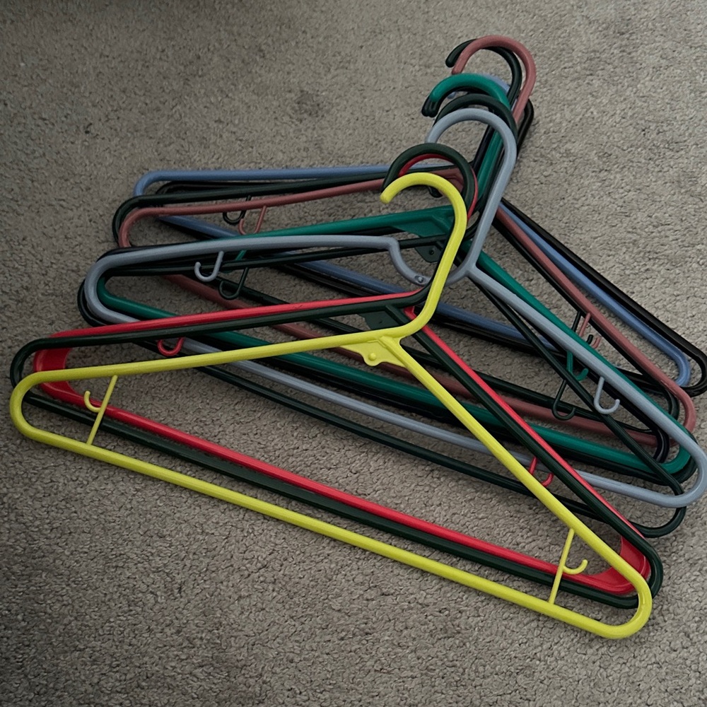 Colorful Plastic Hangers Set